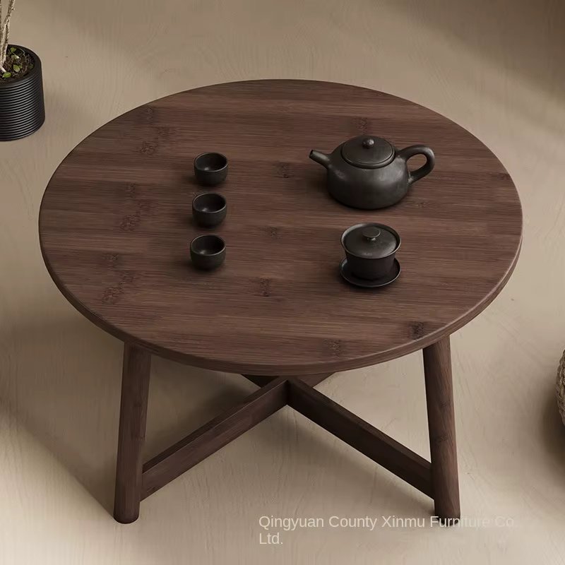 Bay window, small table, solid wood tatami, small coffee table, low table in the bedroom, bed table, tea table, new Chinese-styl