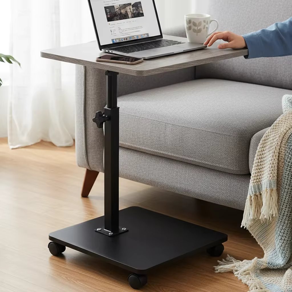 Adjustable Tea Couch Table C-Shaped Simple Mobile Storage Desk Coffee Table Simple Bedroom Couch Bedside Table