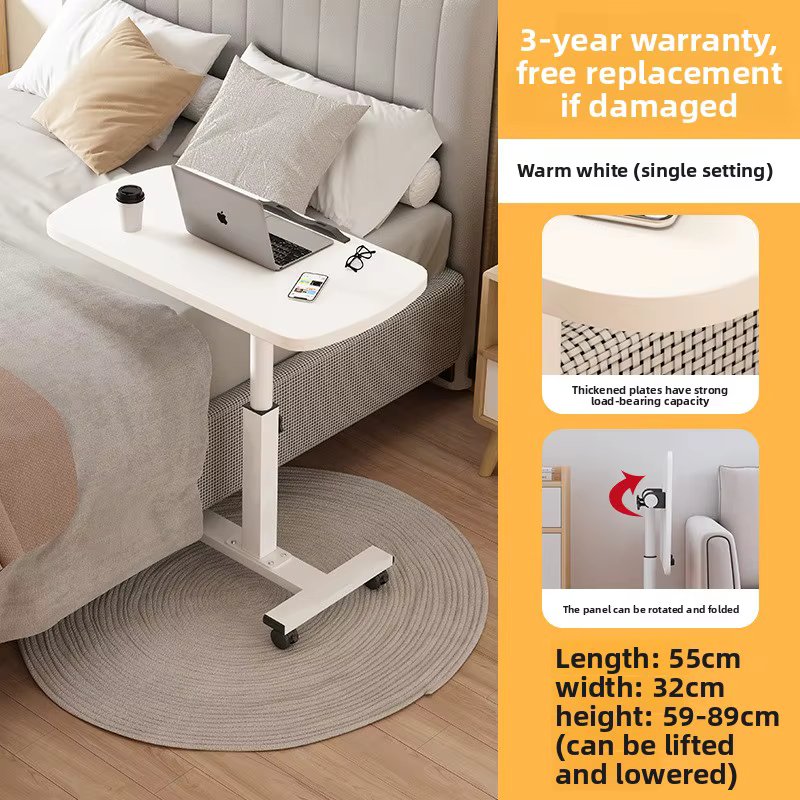 Multi-functional Notebook Standing Office Computer Desk Bed Computer Desk Floor Mobile Lifting Bedside Table Durable
