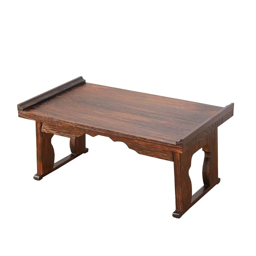 Floor Table,Small Coffee Table amp Tea Table, Altar Table for Meditation,Low Table for Sitting on The Floor,Wood Bed Table Trays